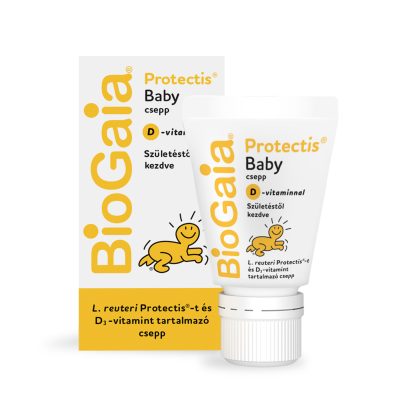 BioGaia Protectis Baby + D-vitamin, étrend-kiegészítő csepp, 0 éves kortól